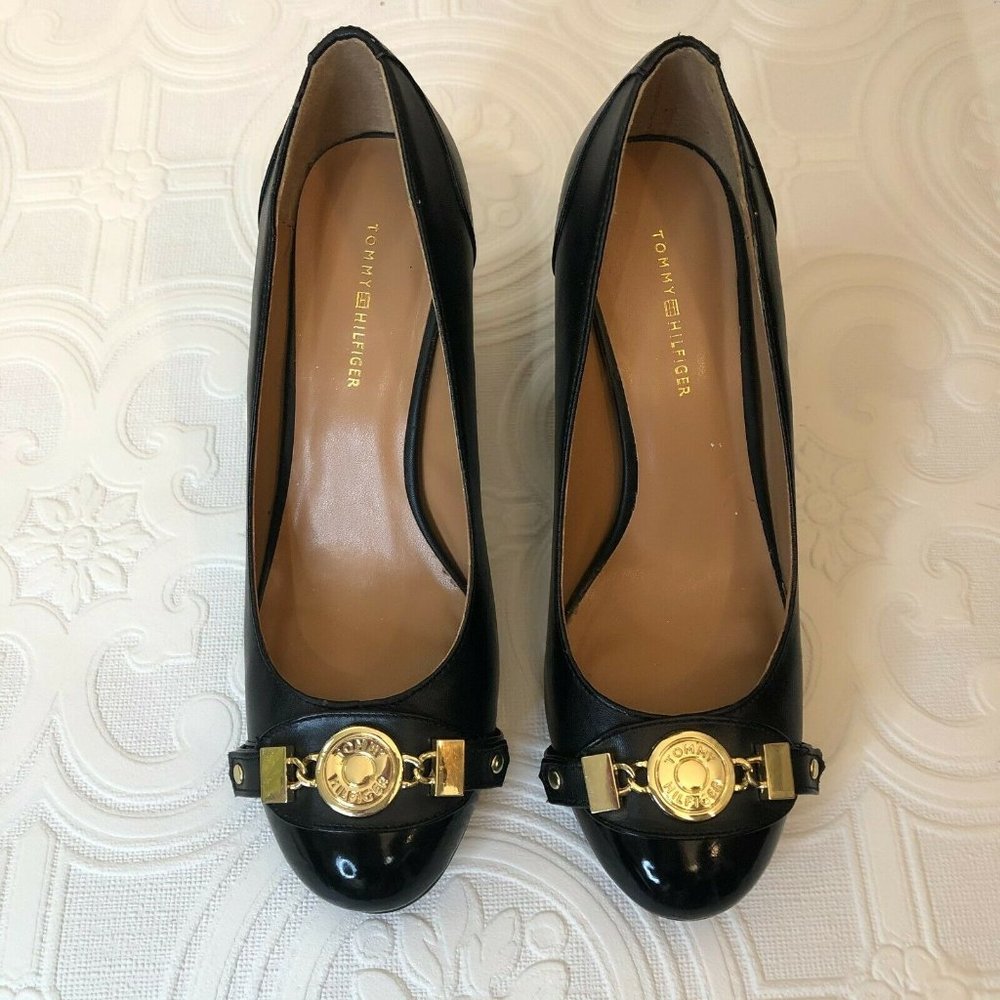 Tommy Hilfiger Womens High Heels Pumps Black